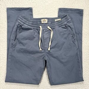 Marine Layer Jogger Pants Men's Small Blue Athletic Fit Lounge Casual Drawstring